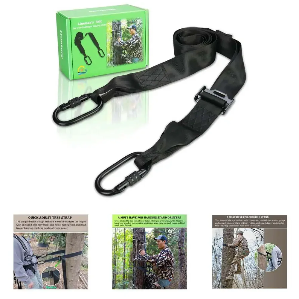 Tree Climbing Belt, Adjustable Lineman'S Strap for Hunting, Hanging Stand